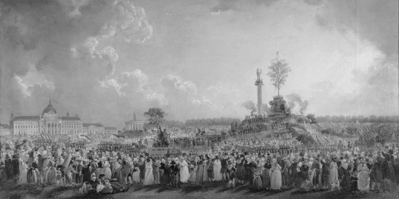 Pierre-Antoine Demachy. Fête de l’Etre suprême au Champ de Mars